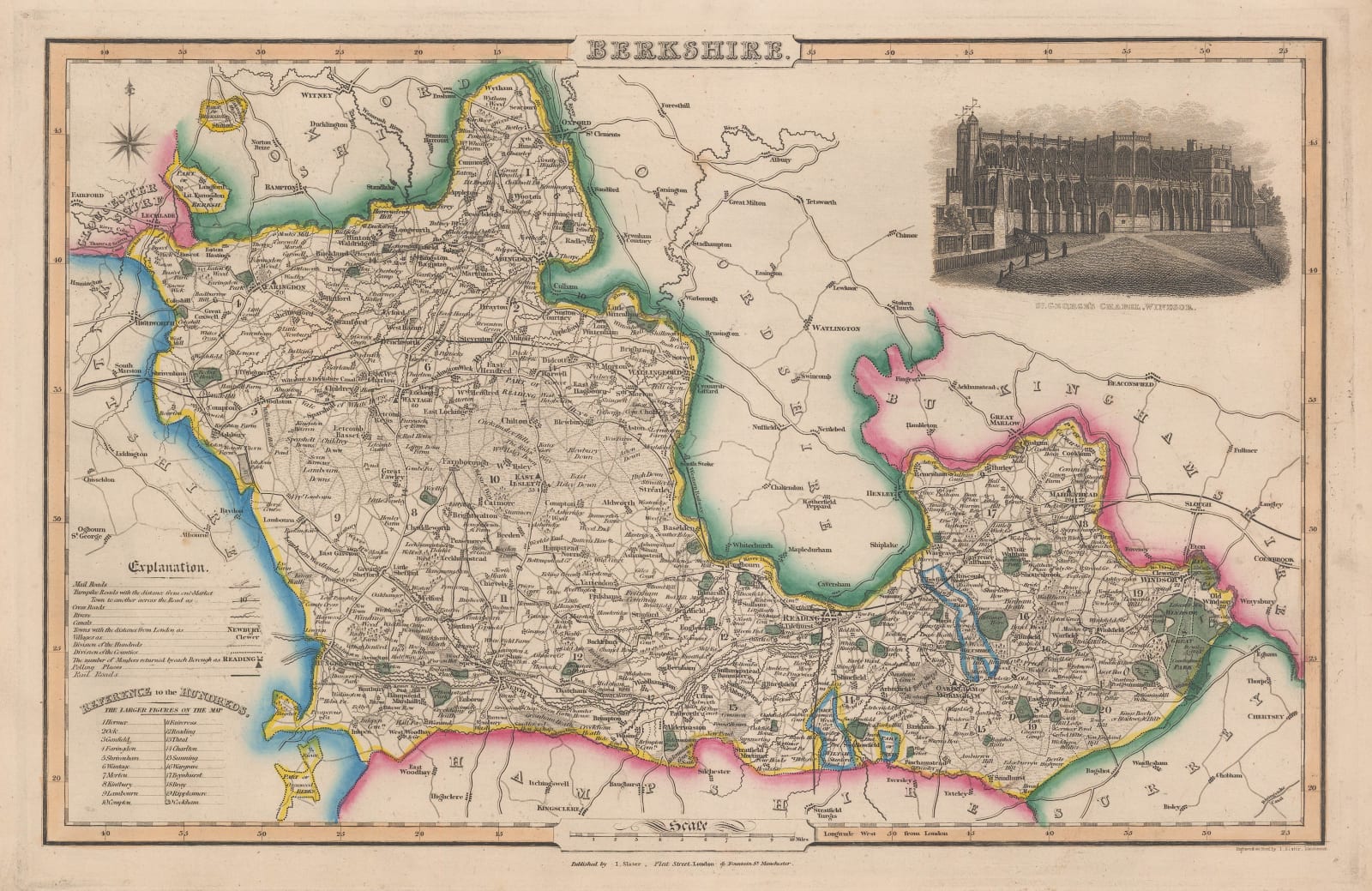 James Pigot, Berkshire, 1840