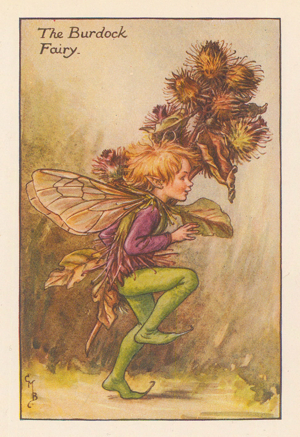 Cicely Mary Barker, Fairies - Burdock Fairy, 1926