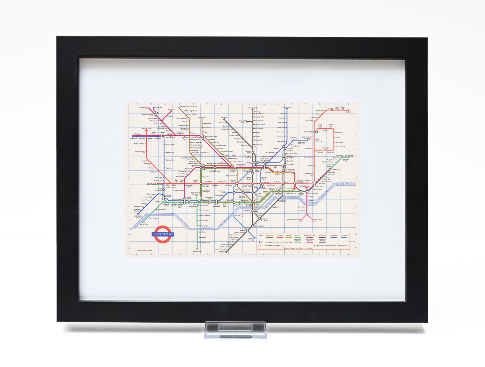 Paul E. Garbutt, London Underground Map, 1971