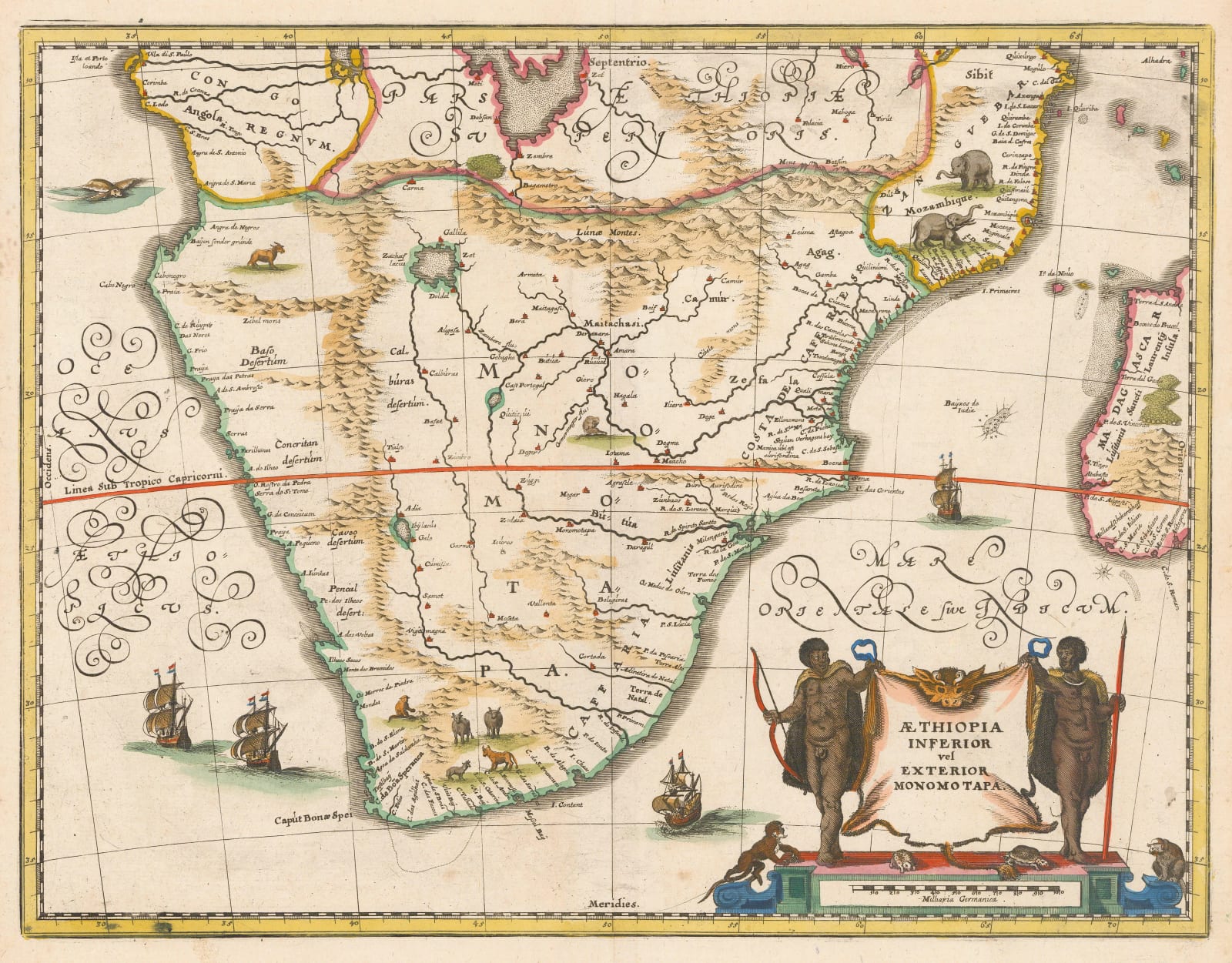 Matthäus Merian, Southern Africa, 1646