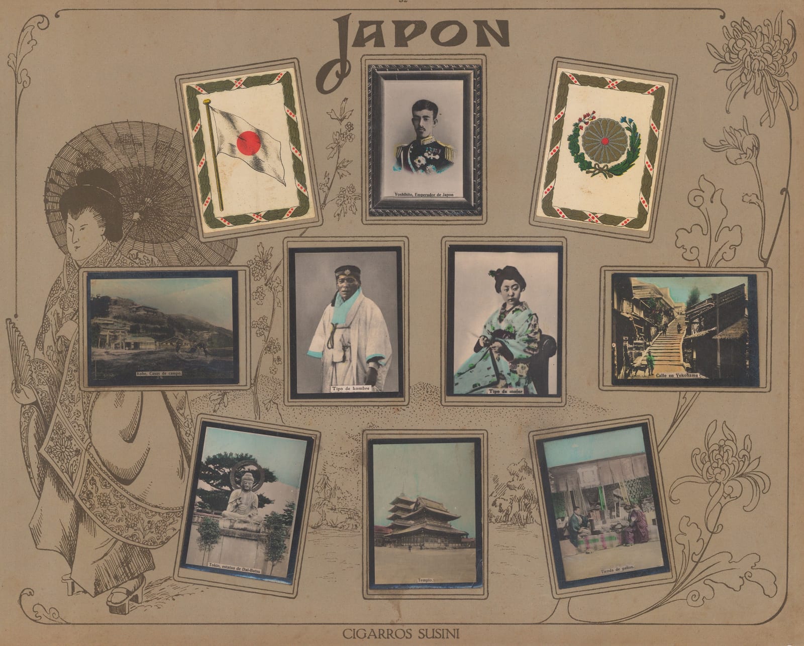 Cigarros Susini, Japan - Cigarette Cards, 1914