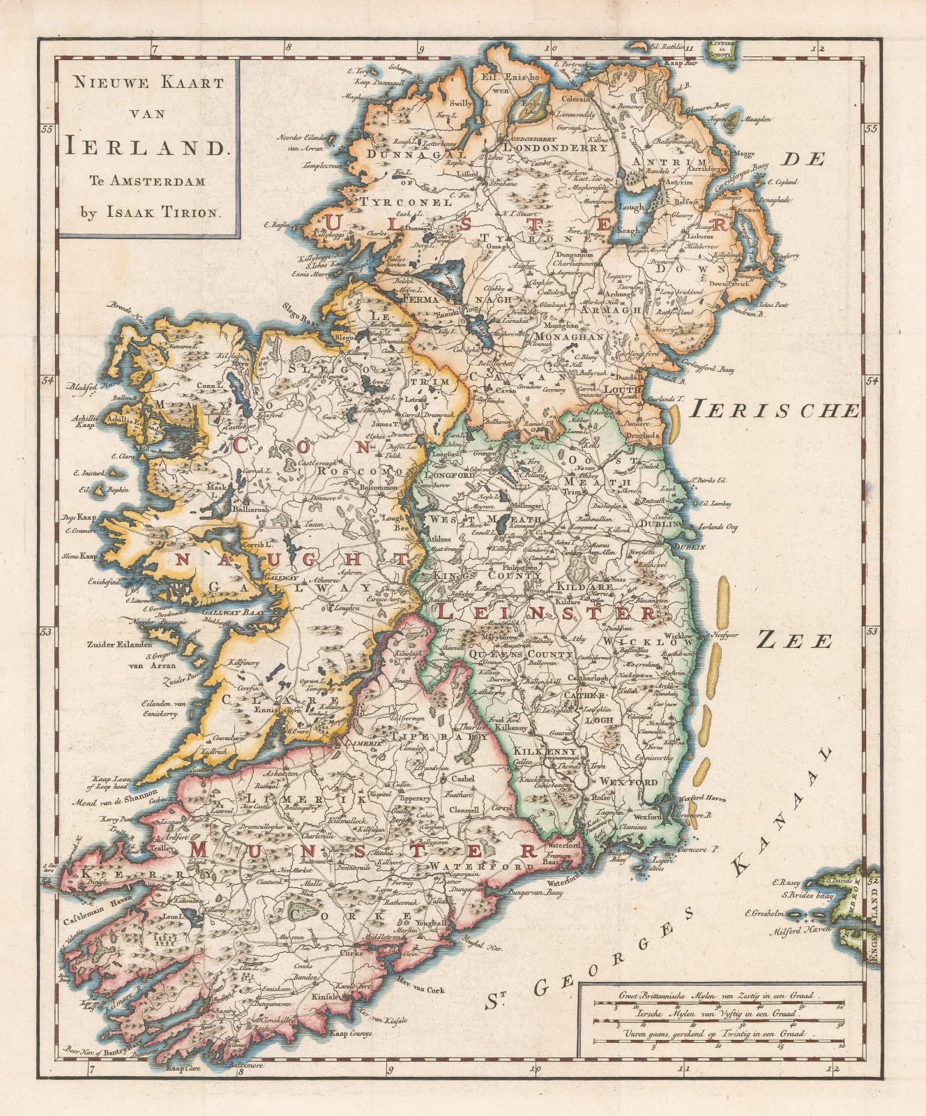 Isaac Tirion, Ireland, 1750 (c.)