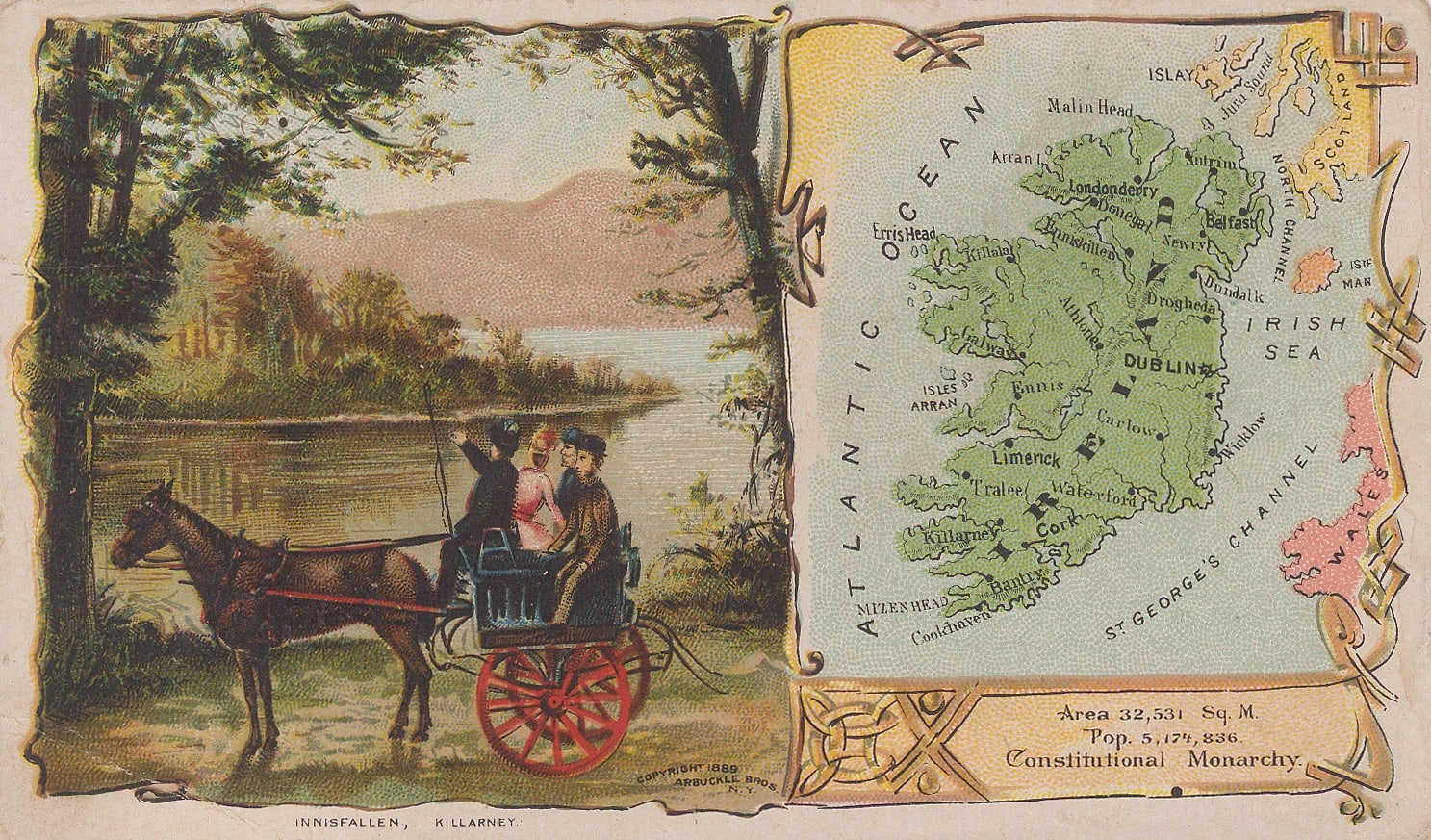 Arbuckle Brothers Company, Ireland, 1889