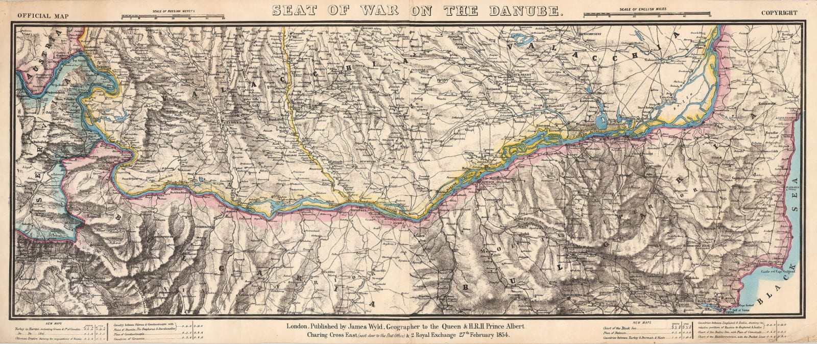 James Wyld, Seat of War on the Danube, 1854