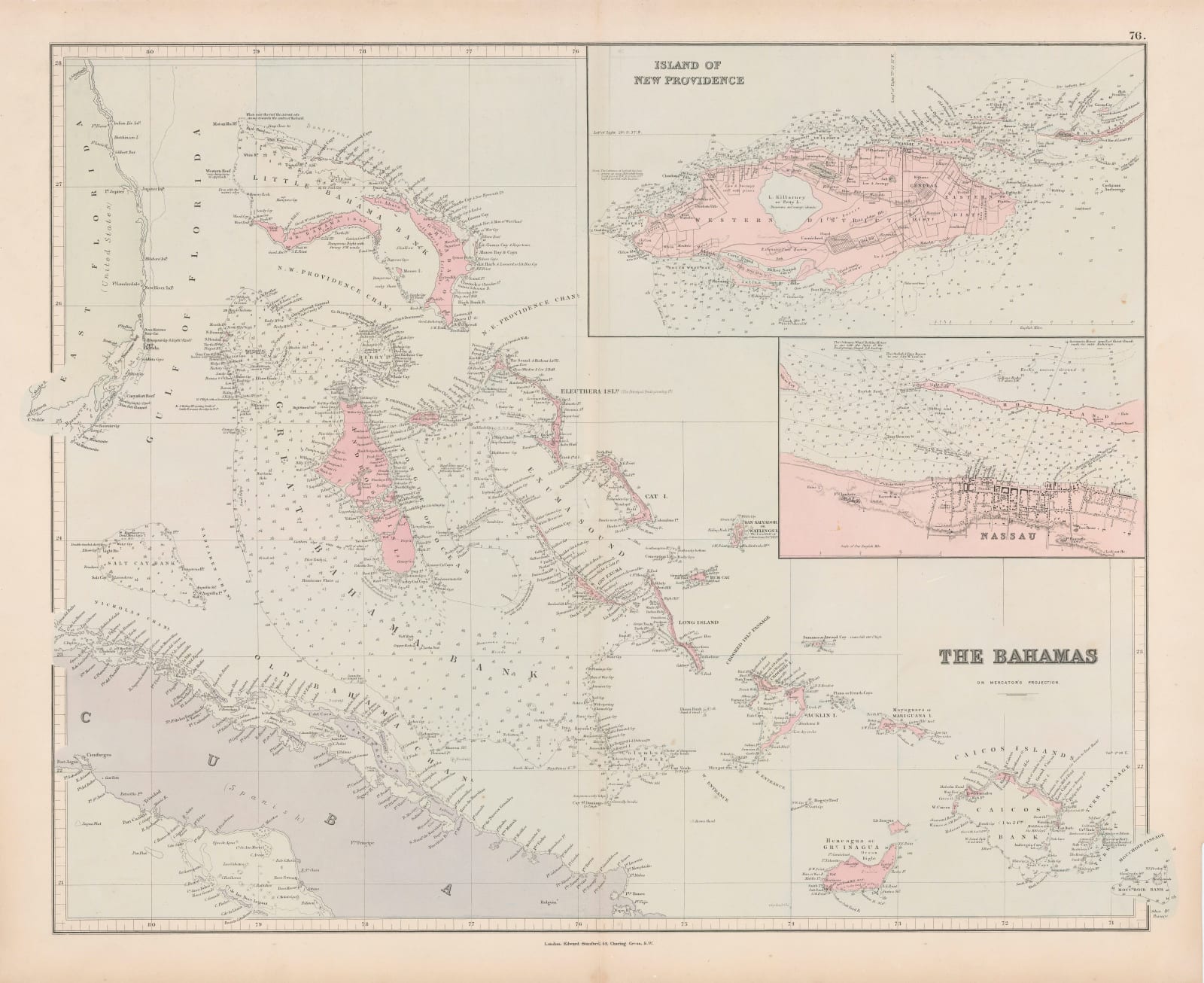 Edward Stanford, The Bahamas, 1887