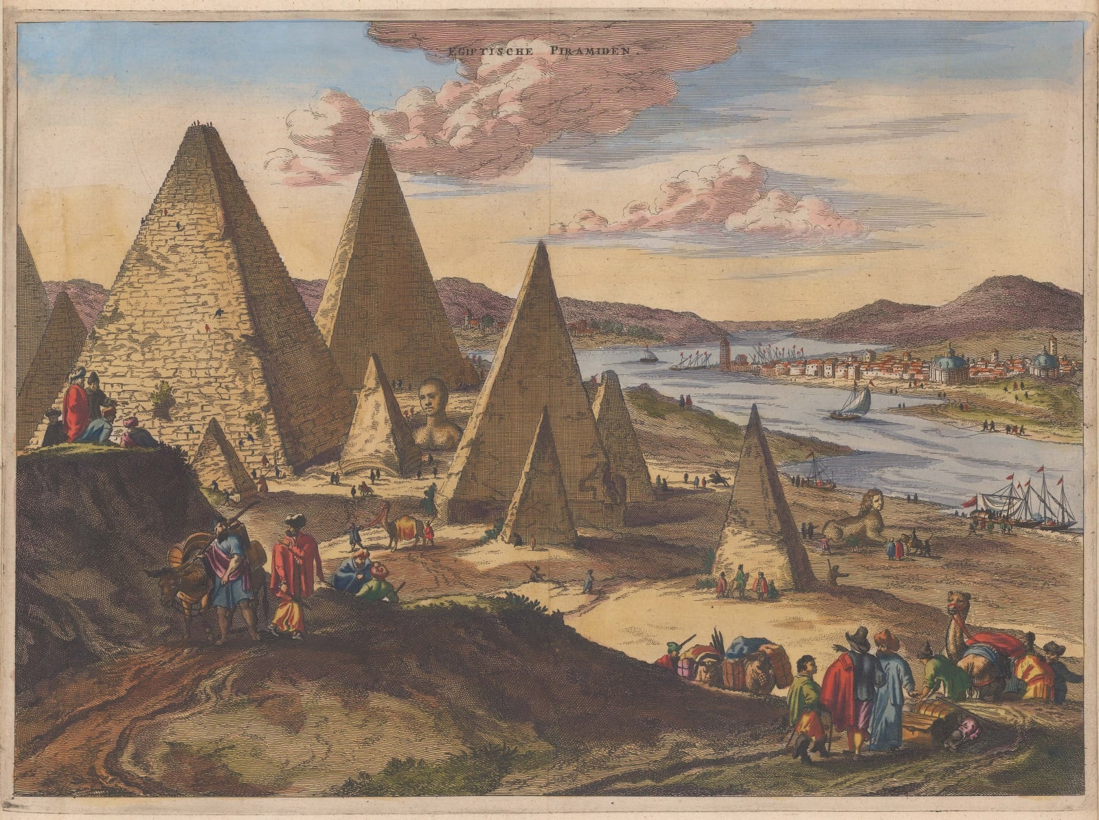 Pieter Van der Aa, Egypt - Giza, 1705