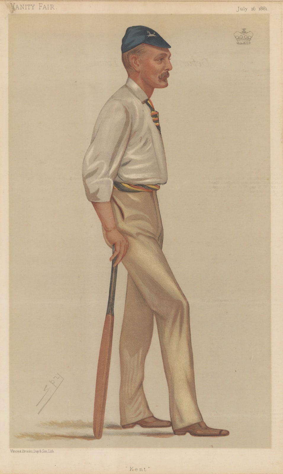 Vanity Fair, Cricket - Portrait, Col. George Harris, 1881