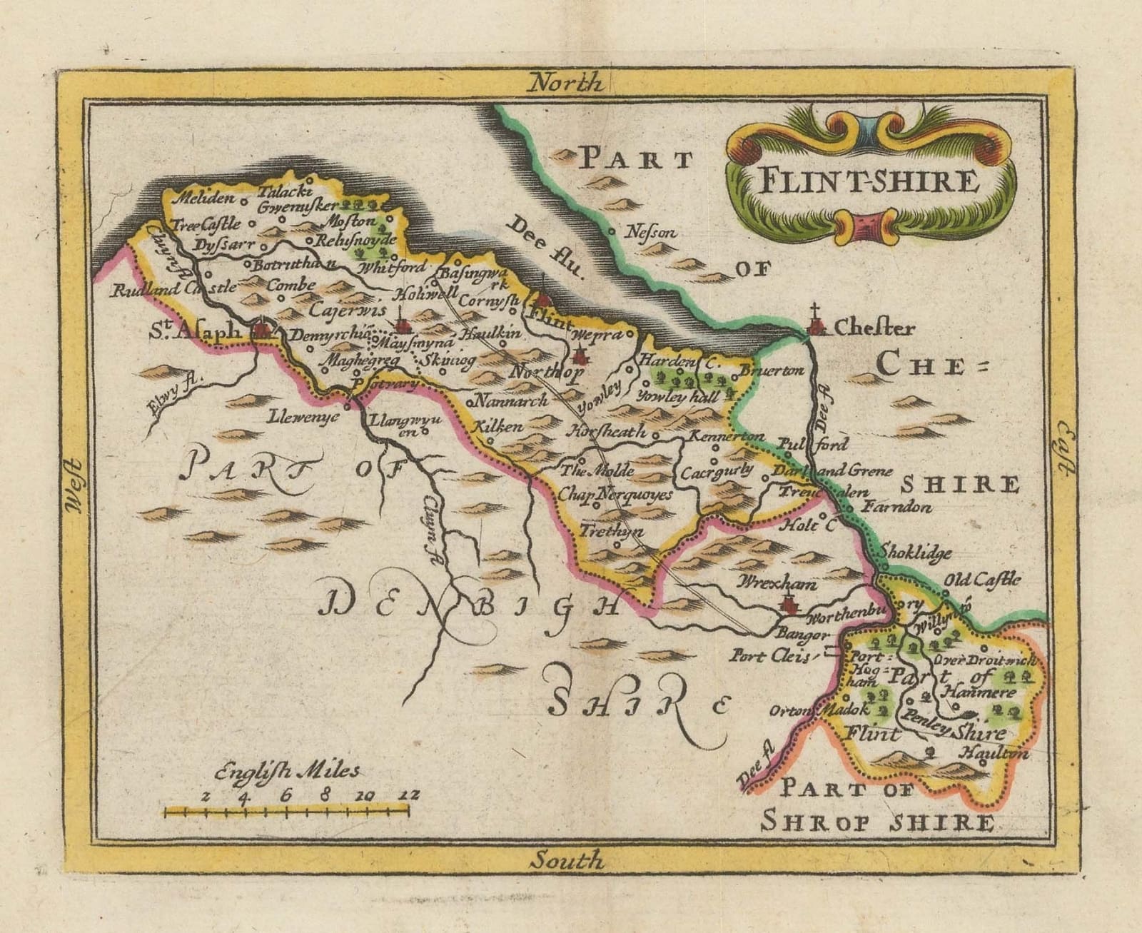 John Seller, Flint-Shire, 1690 c.