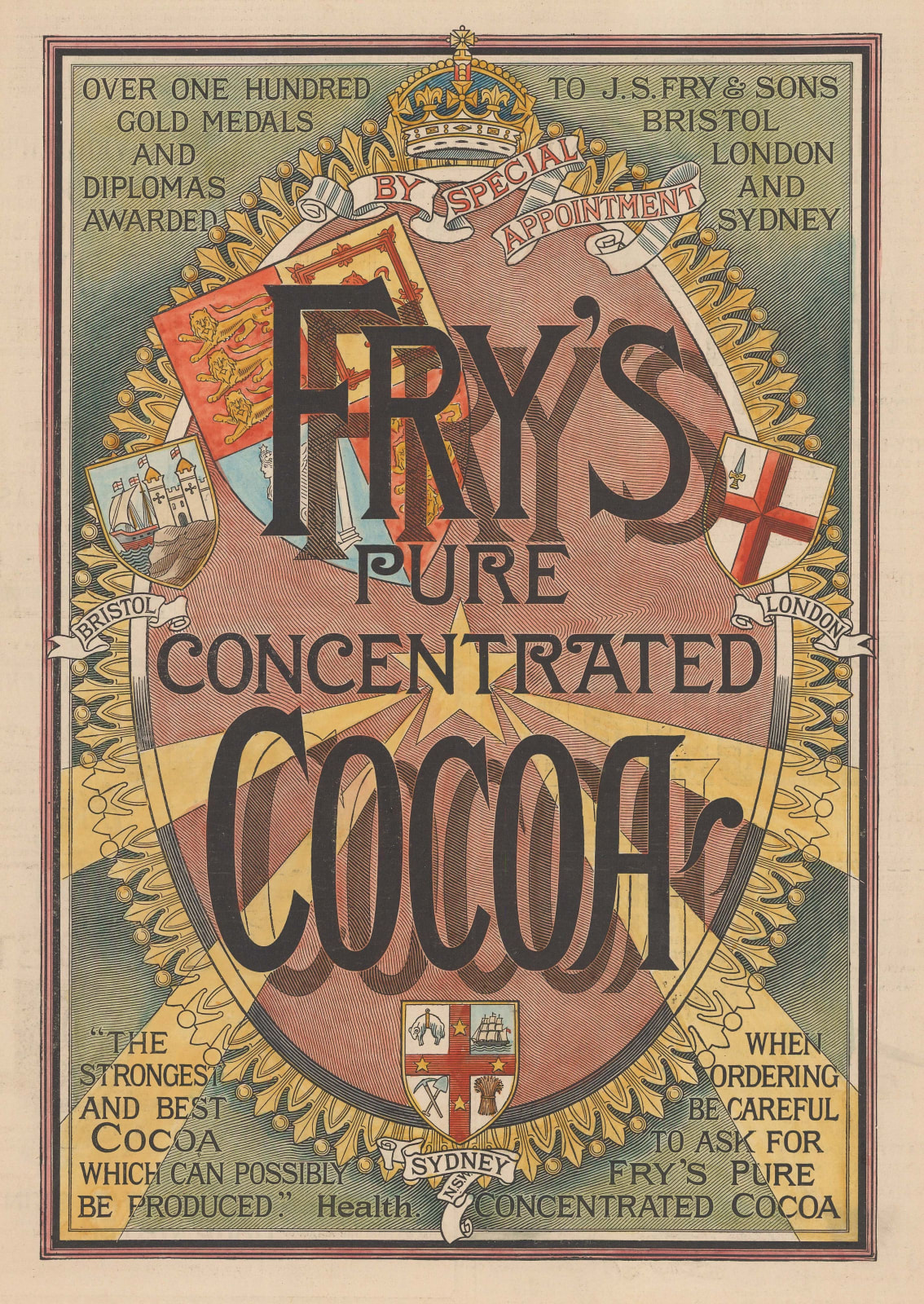 The Graphic Magazine, Cocoa - Fry's Pure Concentrated Cocoa, 1895