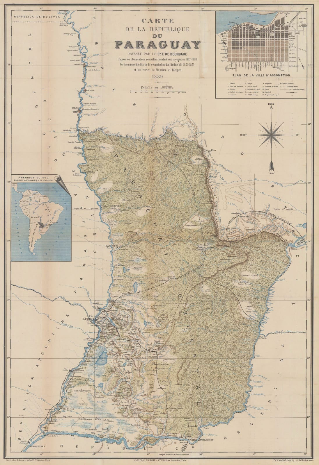 Emmanuel de Bourgade, Paraguay, 1889