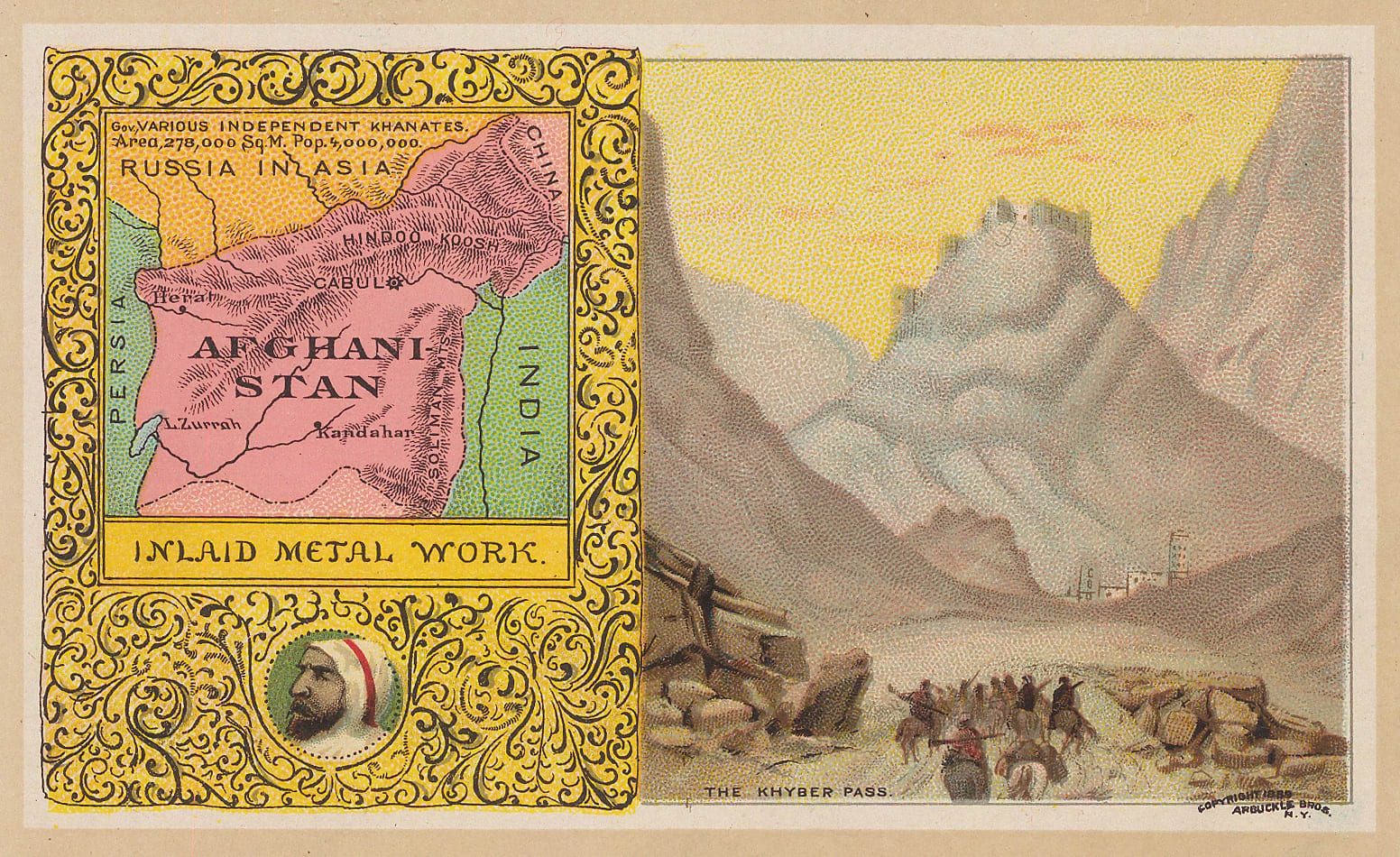 Arbuckle Brothers Company, Afghanistan, 1889