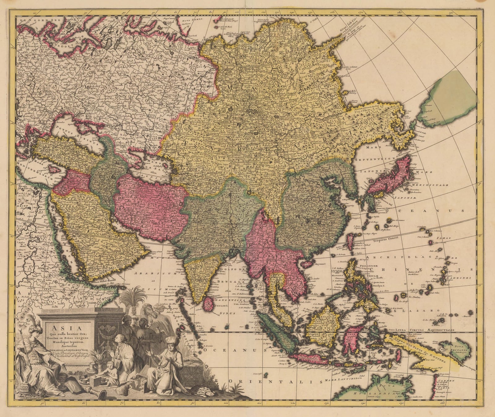 Gerhard Valk, Asia, 1690 c.