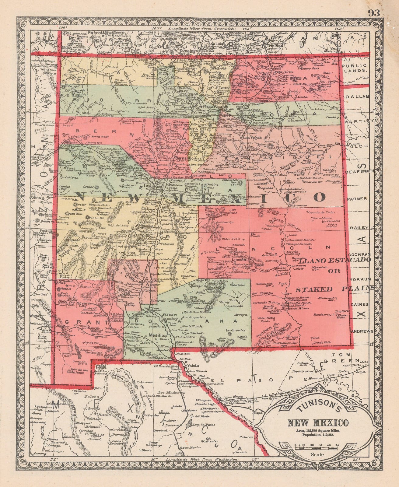 Henry Cuthbert Tunison, New Mexico, 1885 (c.)