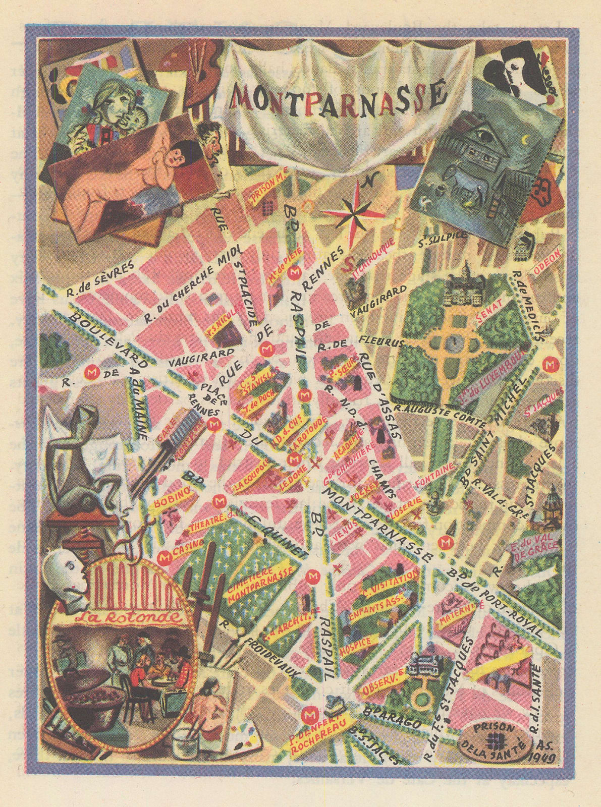 Lucien Boucher, Montparnasse, 1949