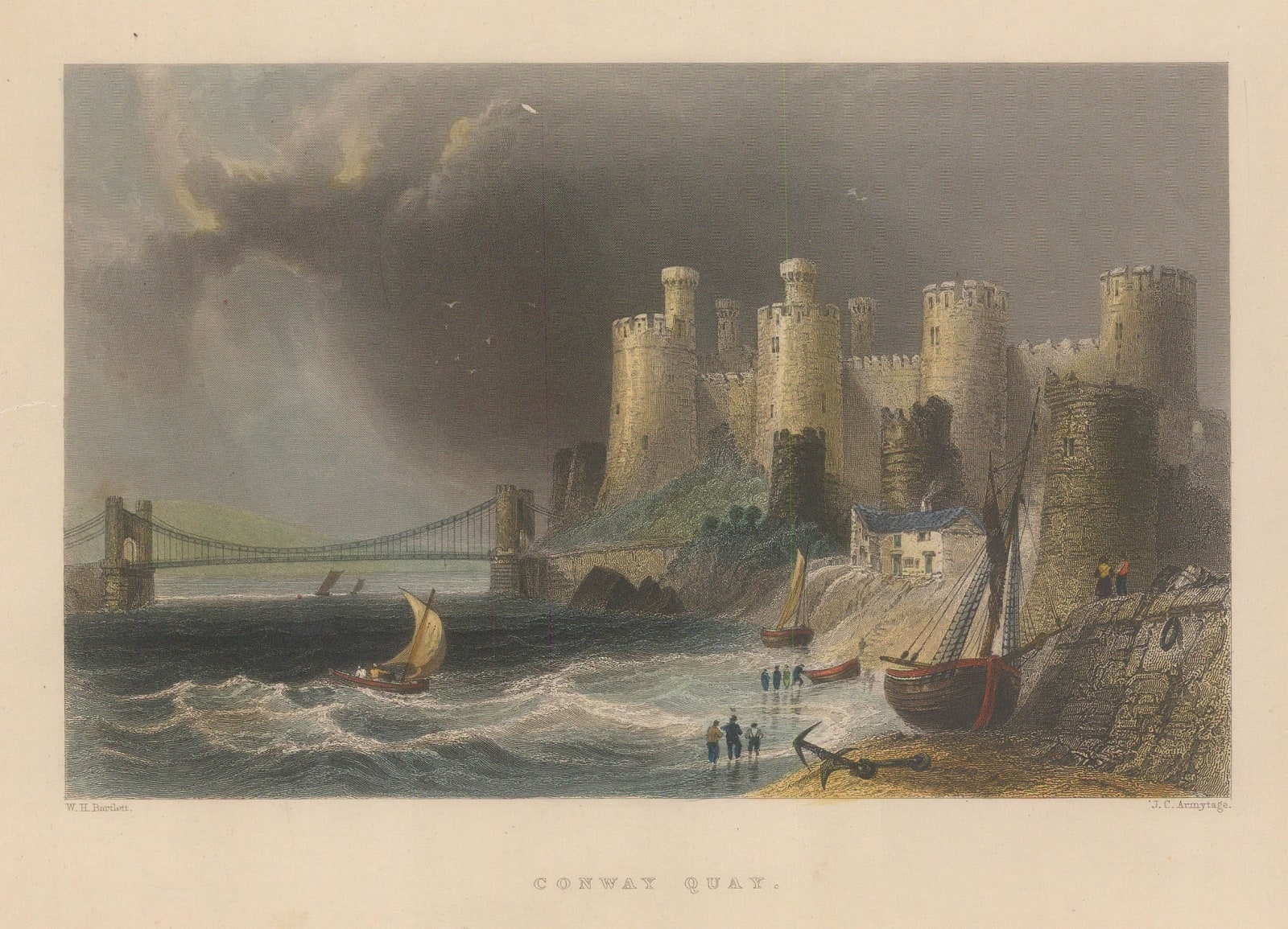 William Bartlett, Wales - Conwy Castle, 1841