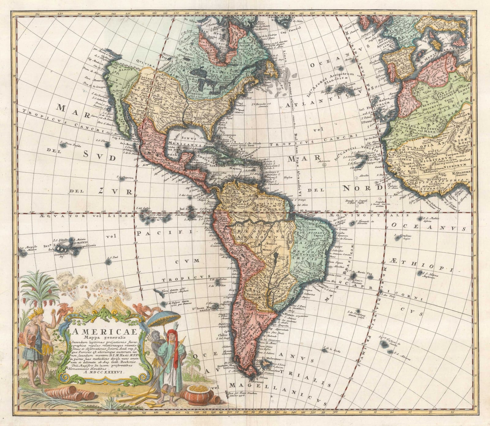 Homann Heirs, The Americas, 1746