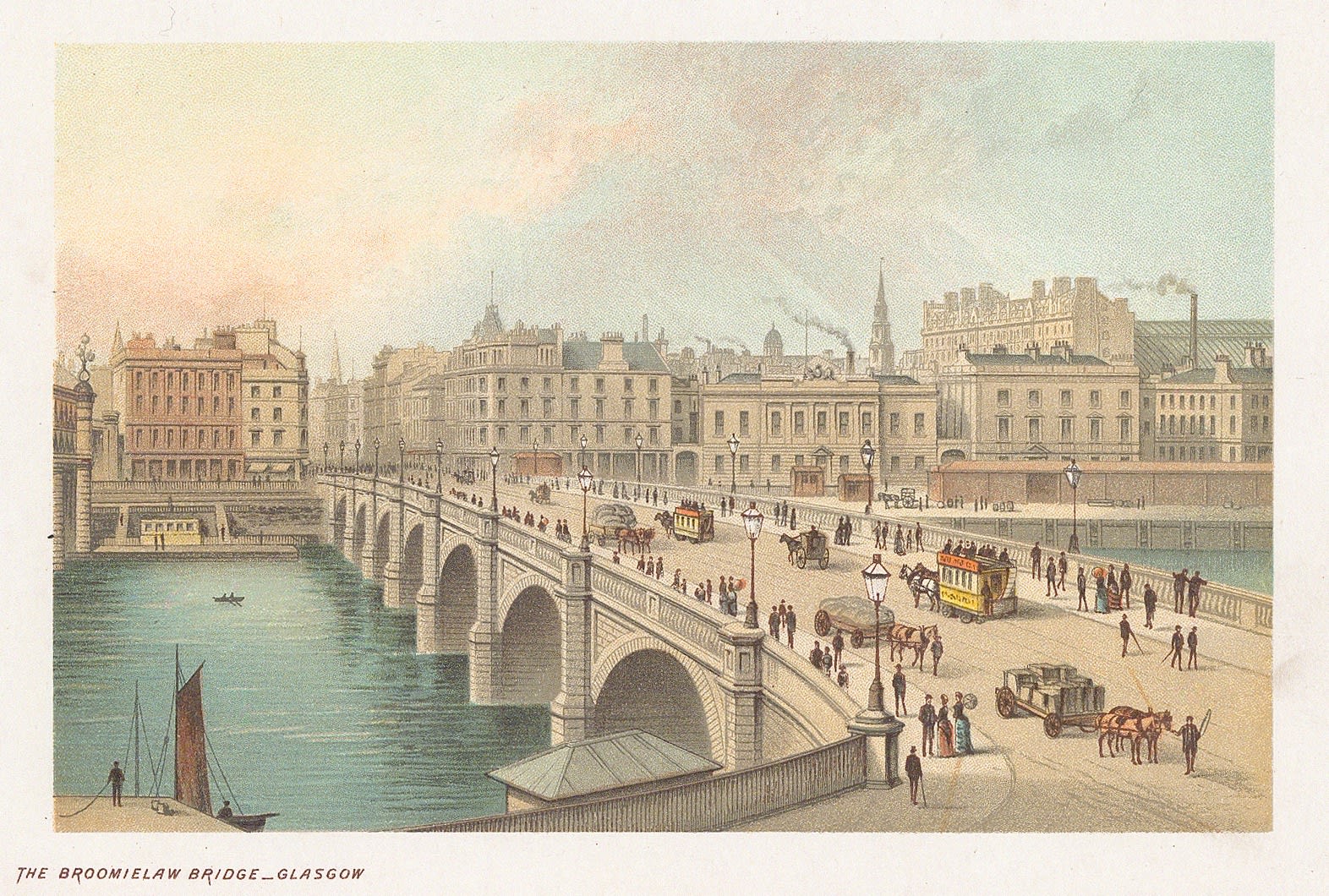 Thomas Nelson, Scotland - Glasgow Bridge, 1889