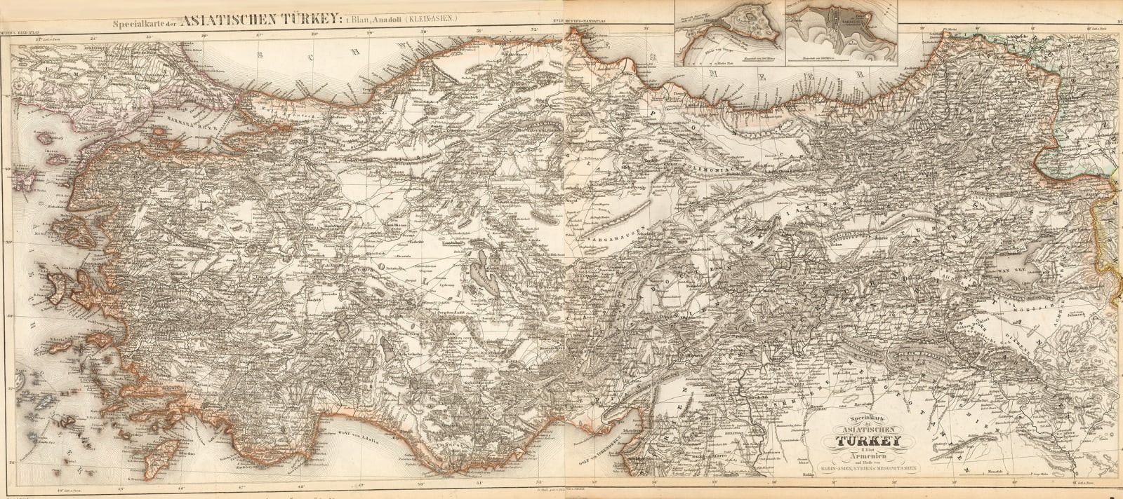 Joseph Meyer, Anatolia (Turkey) in extraordinary detail, 1850 c.