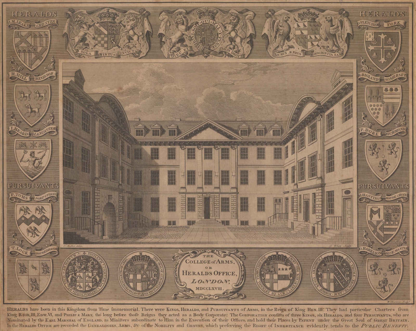 White & Malton, London - College of Arms, London, 1768
