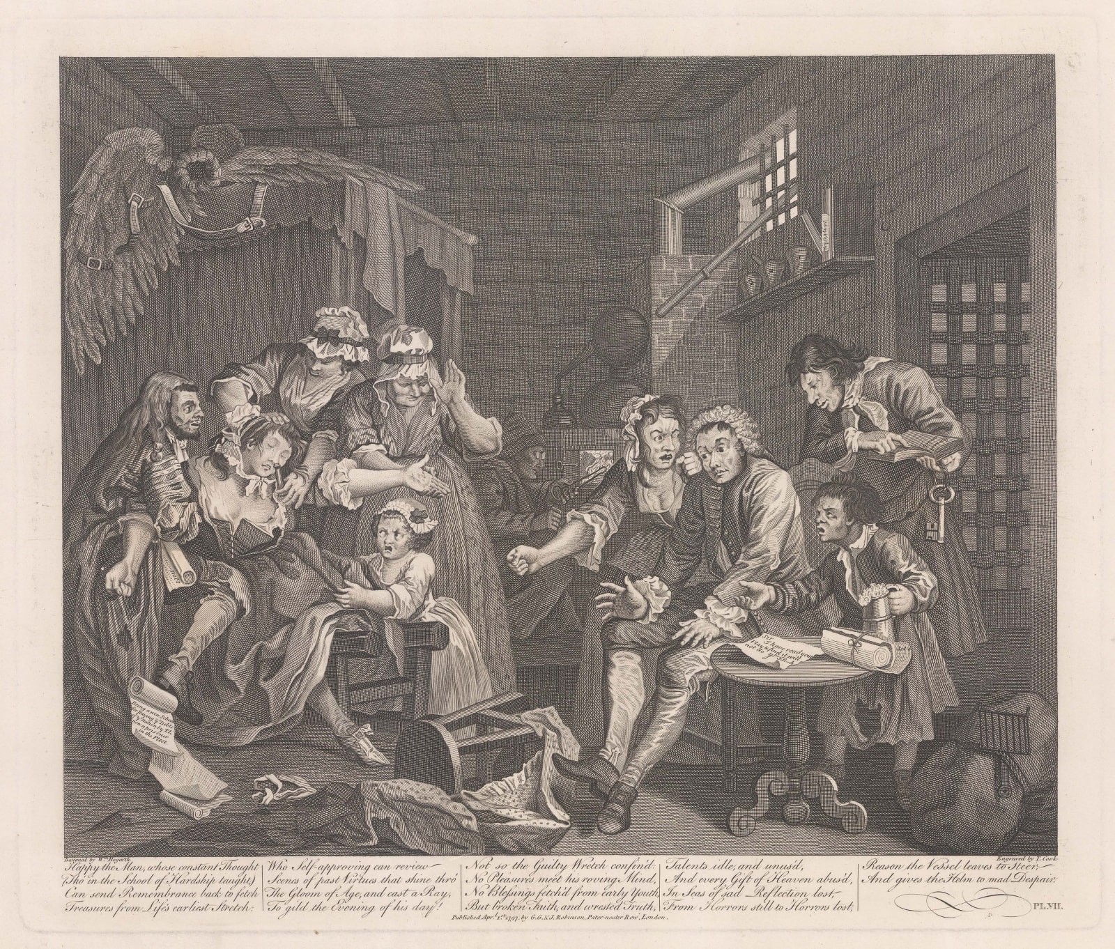 William Hogarth, Hogarth - Rake's Progress, 1800 c.