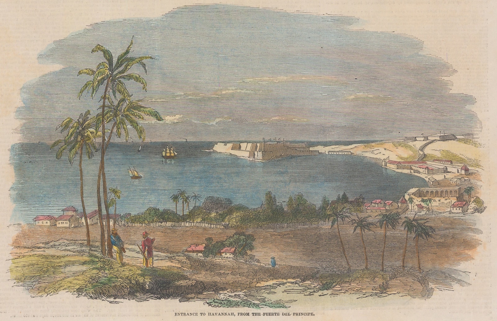 Illustrated London News (ILN), Cuba - Havana from Puerte del Principe, 1851
