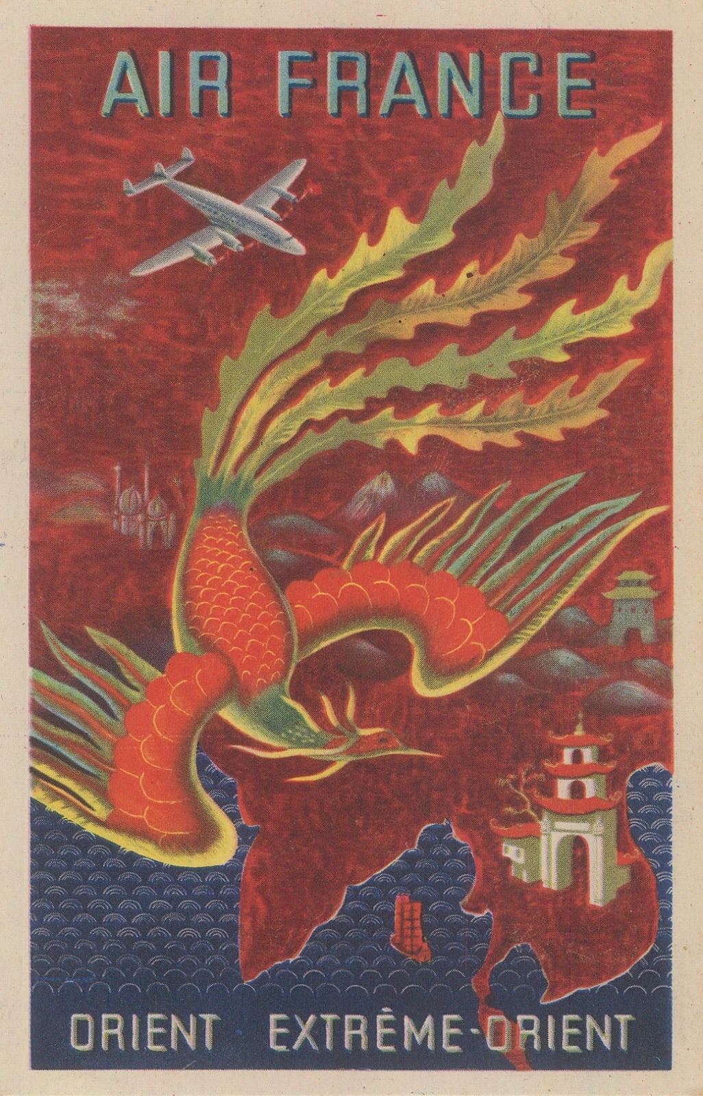 Air France, Air France Orient - Extréme Orient, 1949 c.
