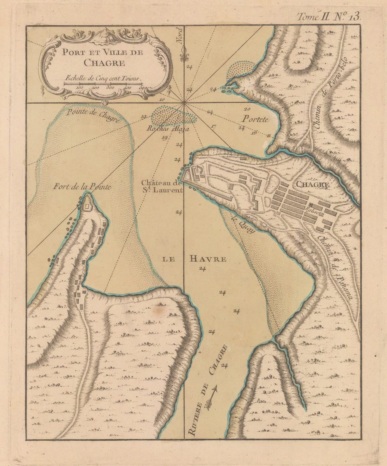 Jacques-Nicolas Bellin, Chagres, Panama, 1764