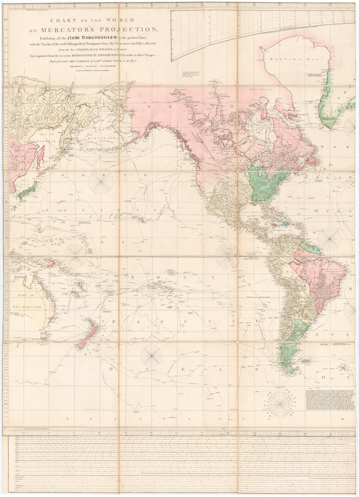 Aaron Arrowsmith, A Chart of the World on Mercator's Projection, 1802 c.