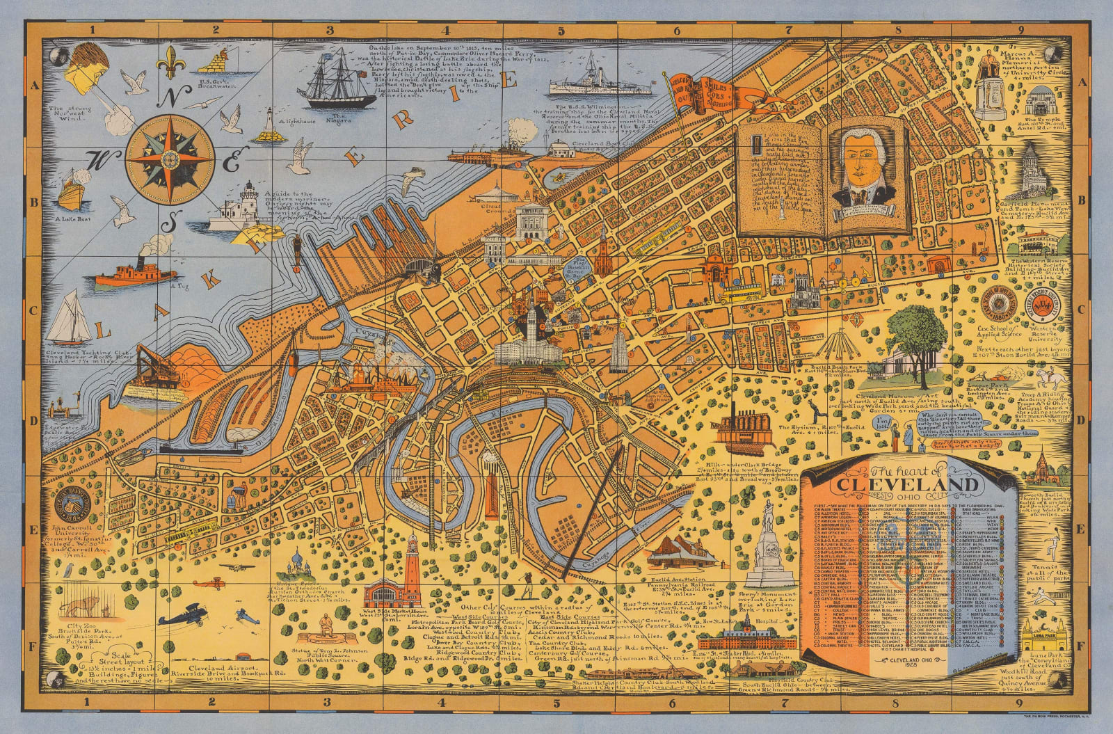 Arthur B. Suchy, The Heart of Cleveland Ohio, 1928