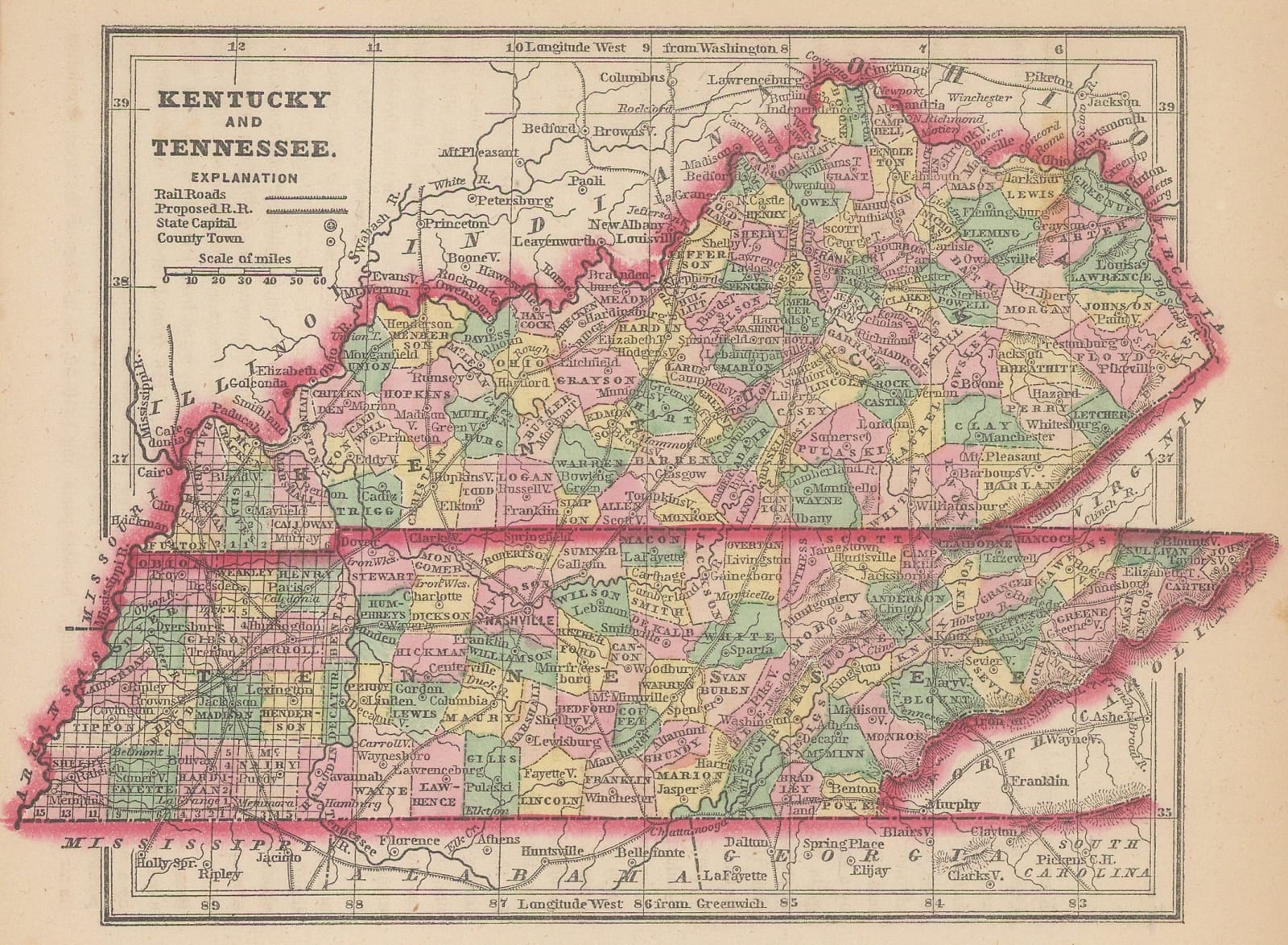 Morse & Gaston, Kentucky and Tennessee, 1857