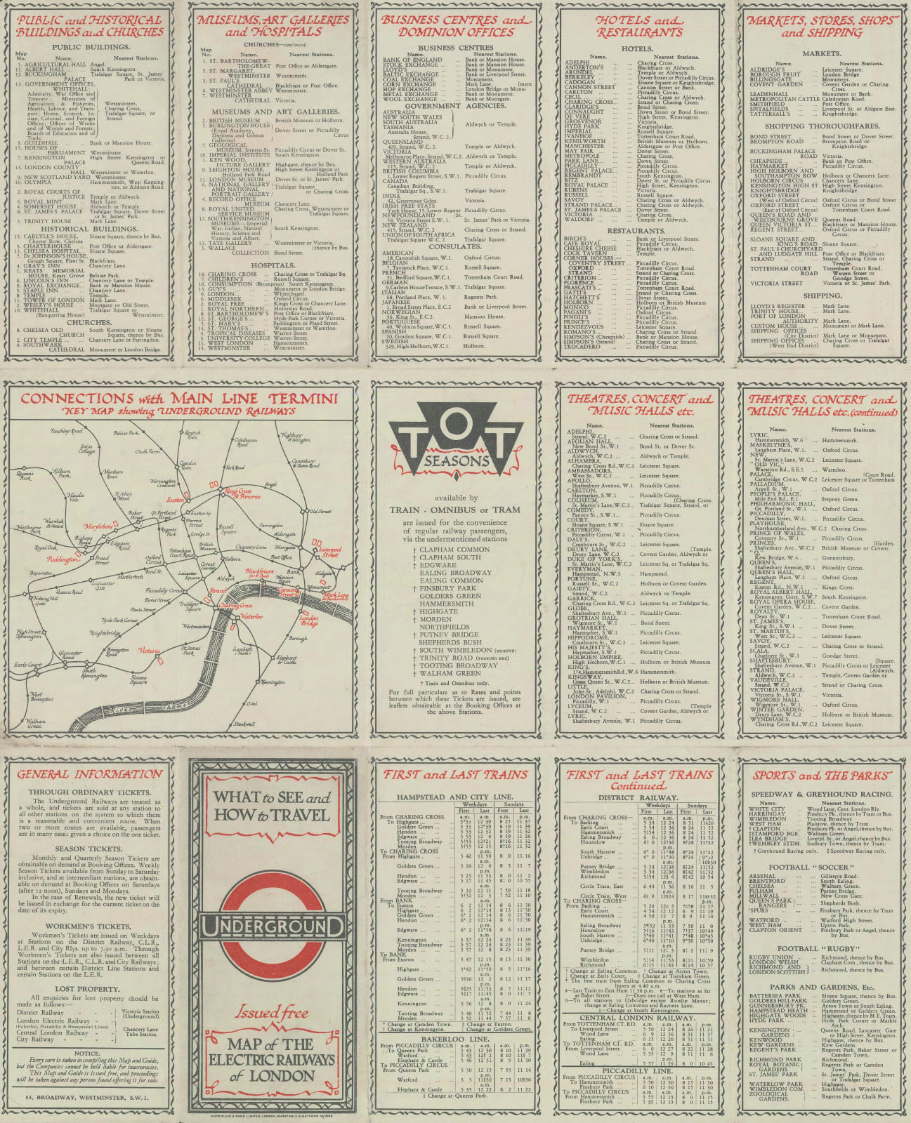 E.G. Perman, Underground Railways of London, 1928