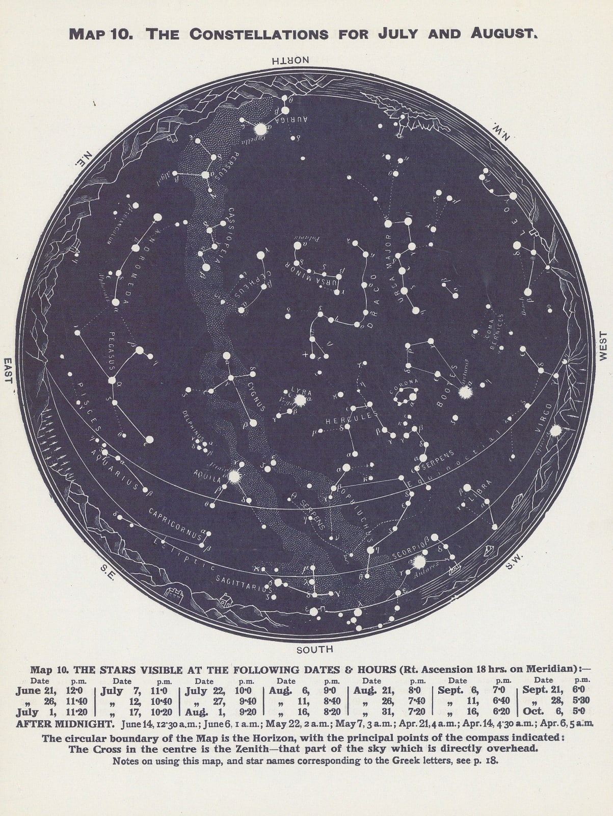 Richard Anthony Proctor, Map 10. July and August, 1955 c