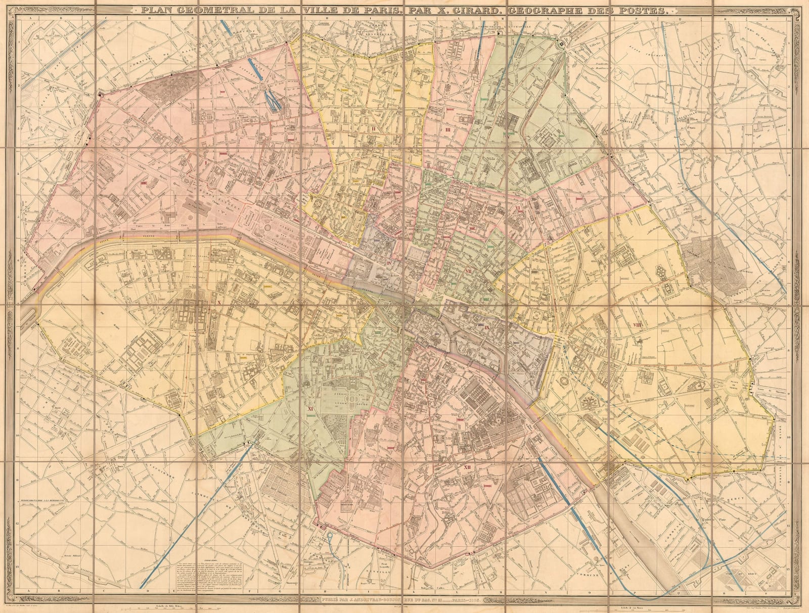 Jean Andriveau-Goujon, Plan of Paris, 1856