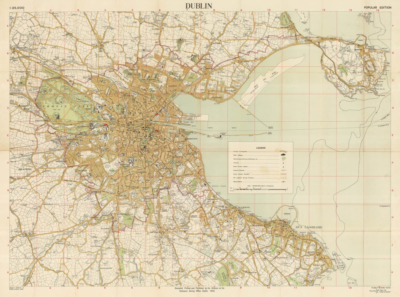 Ordnance Survey, Dublin, 1948