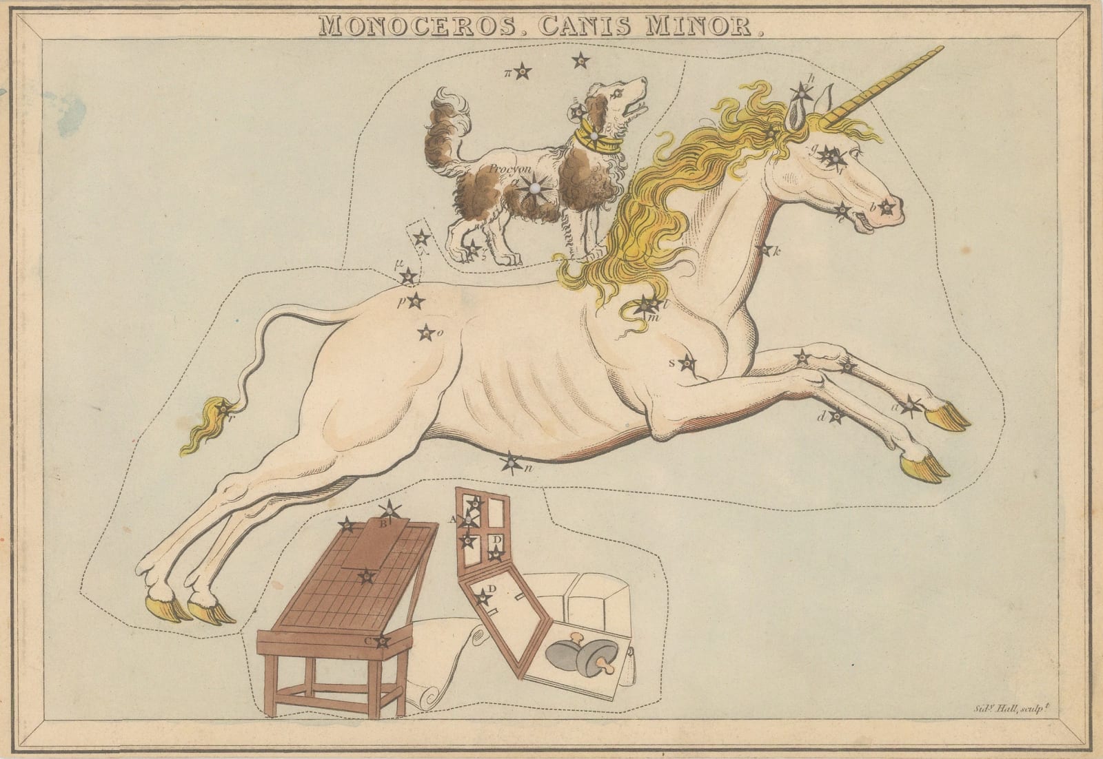 Samuel Leigh, DELETED JAN 2026 - Constellations - The Unicorn and the Little Dog, 1824 c
