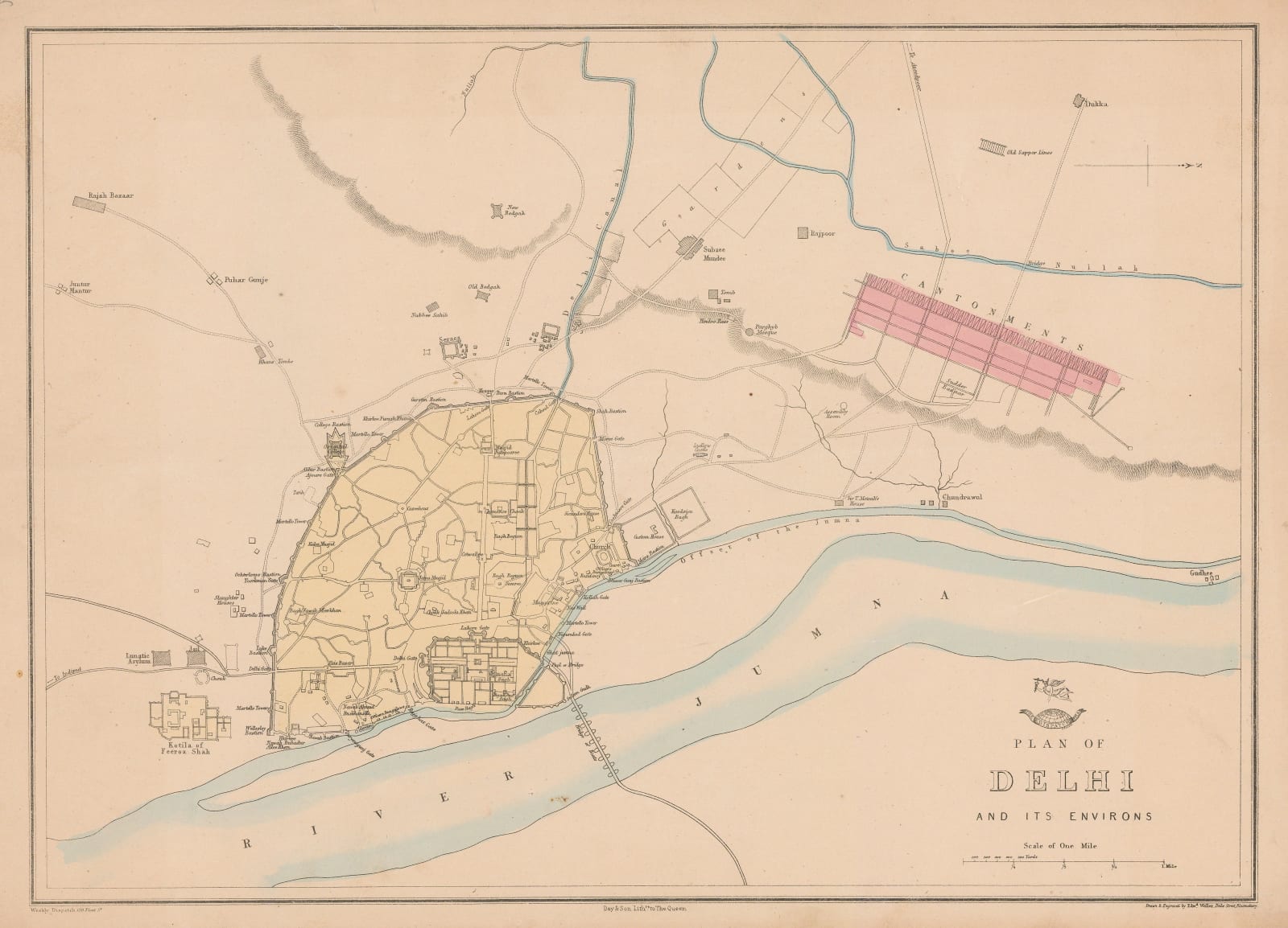 Edward Weller, Old Delhi, 1863