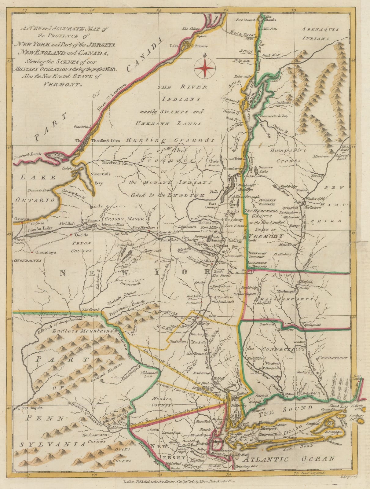 John Bew, New York and part of the Jerseys, New England and Canada, 1780