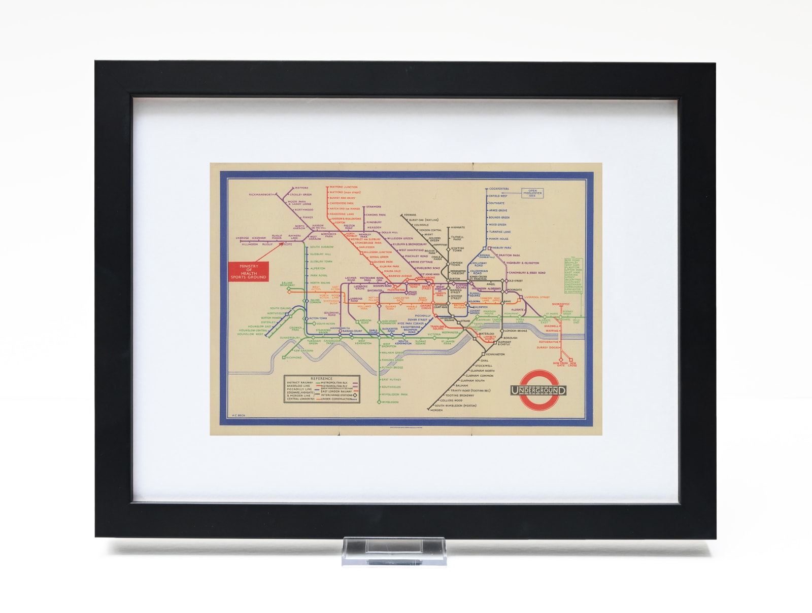 Harry Beck, Ministry of Health Variant - April, 1933