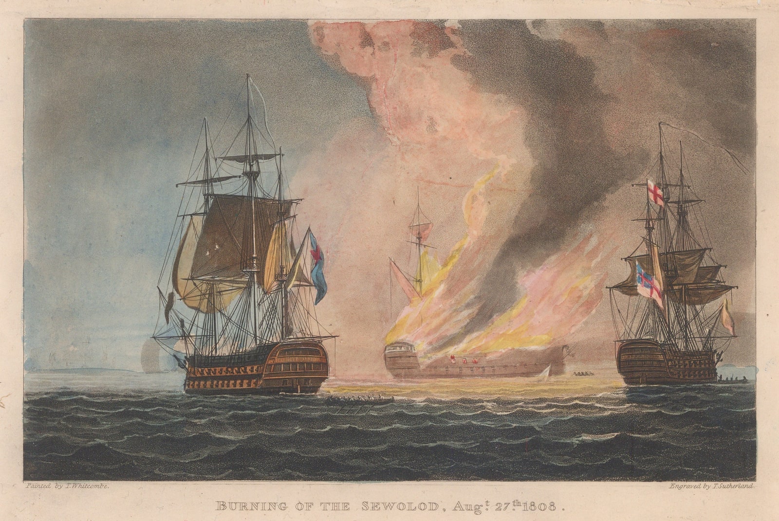 James Ralfe, Burning of the Sewolod, 1820