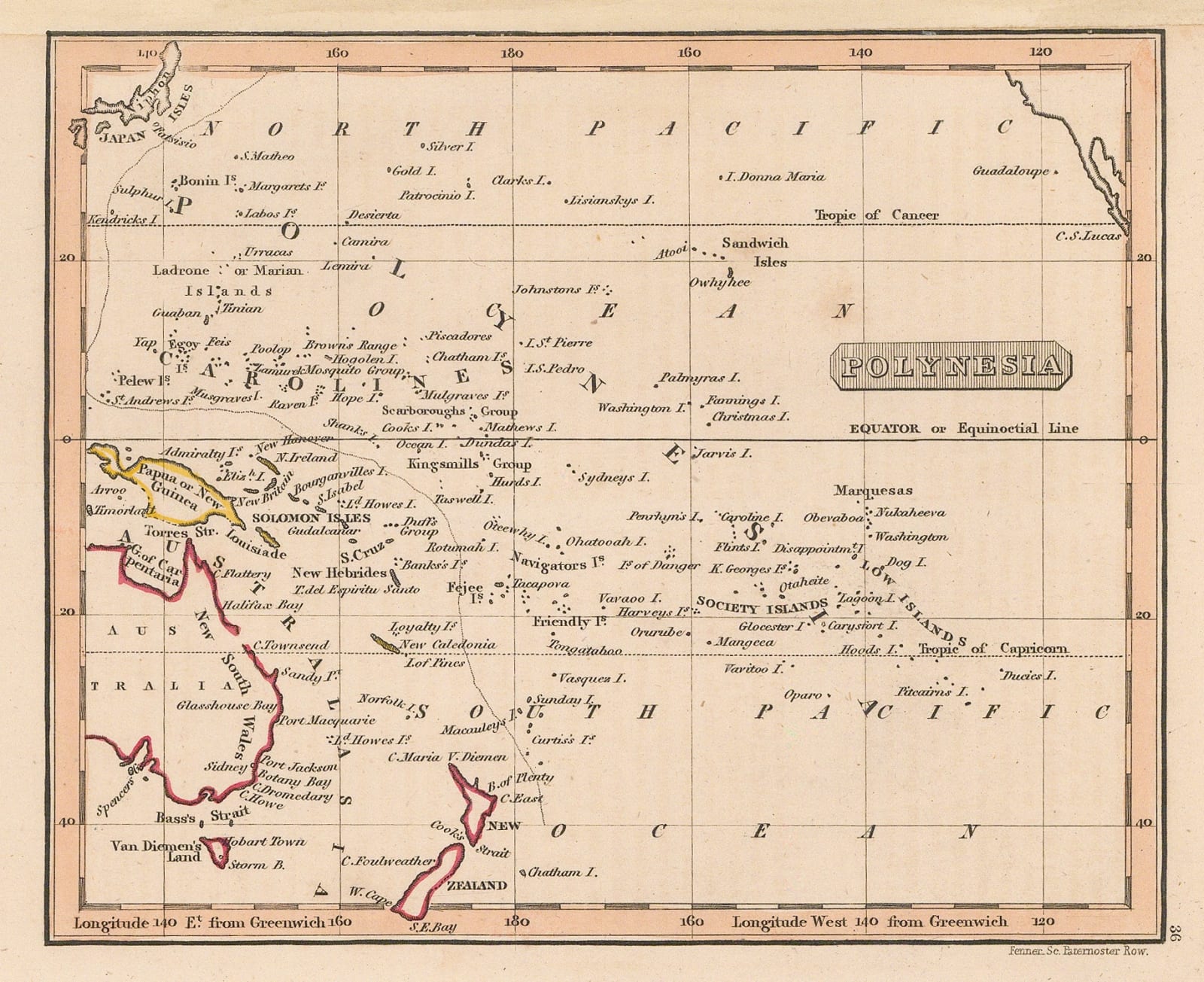 Rest Fenner, Polynesia and the Pacific , 1836