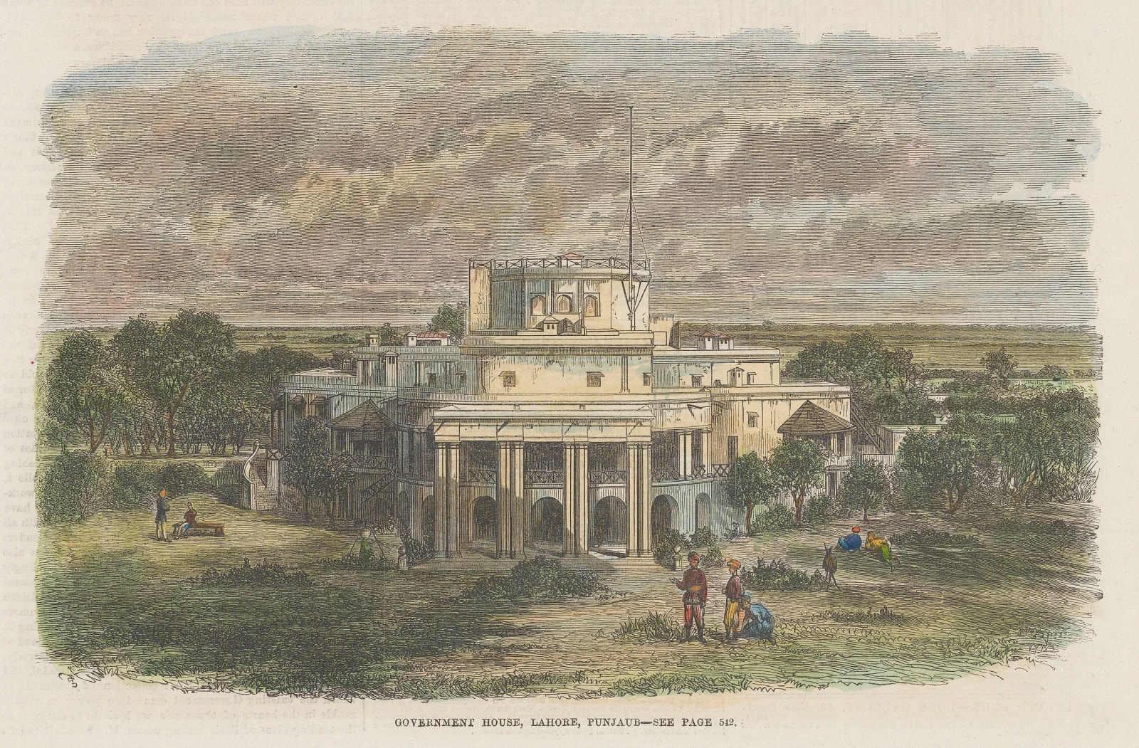 Illustrated London News (ILN), Pakistan - Lahore, Governor's House, 1869