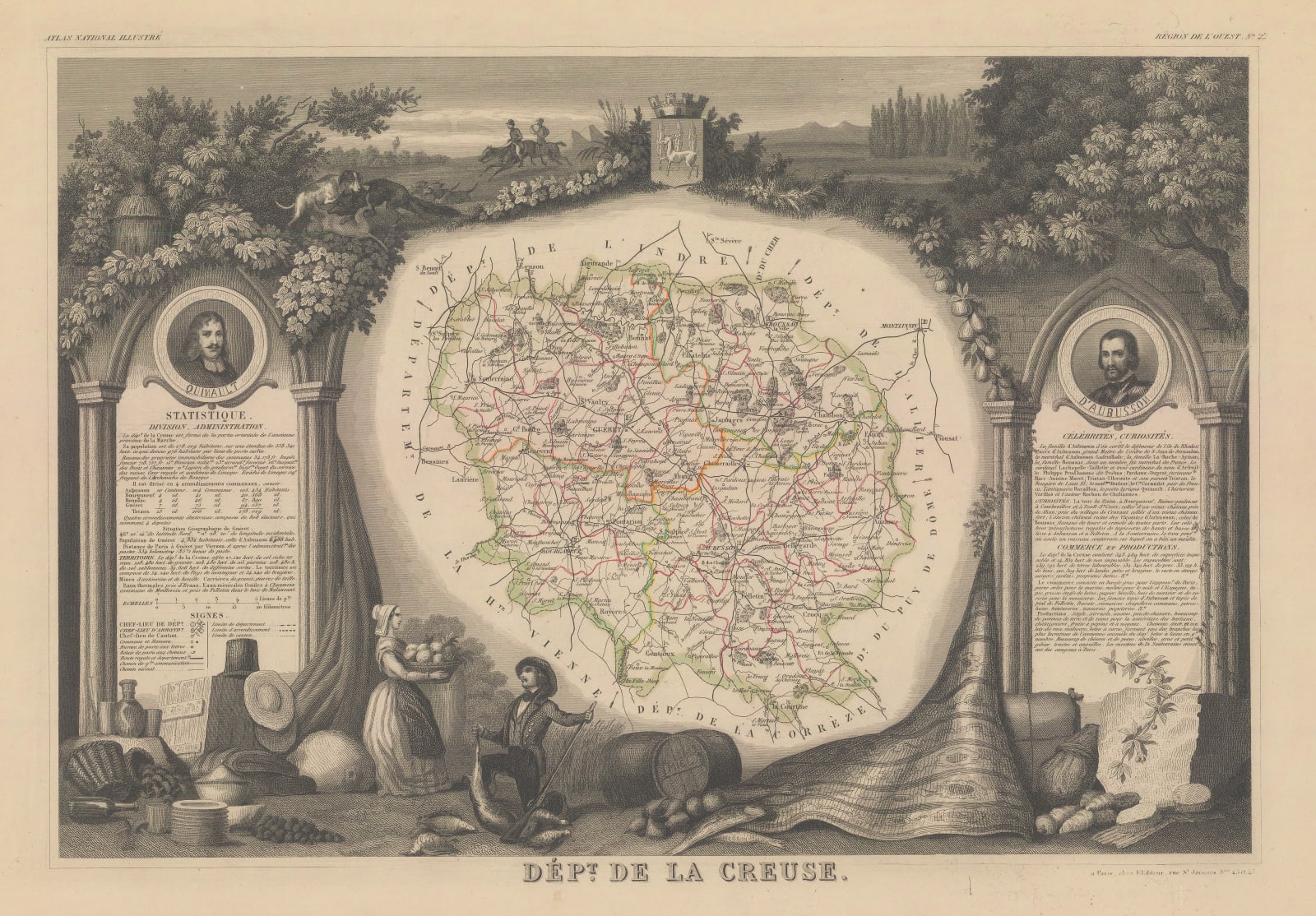 Victor Levasseur, Creuse, 1845