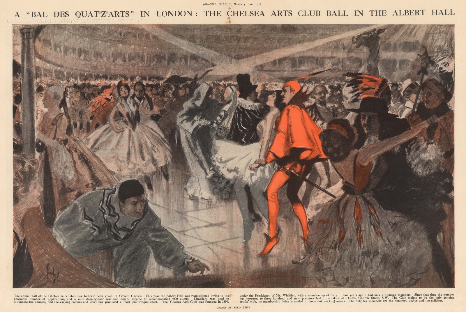 The Graphic Magazine, London - Chelsea Arts Club, 1910