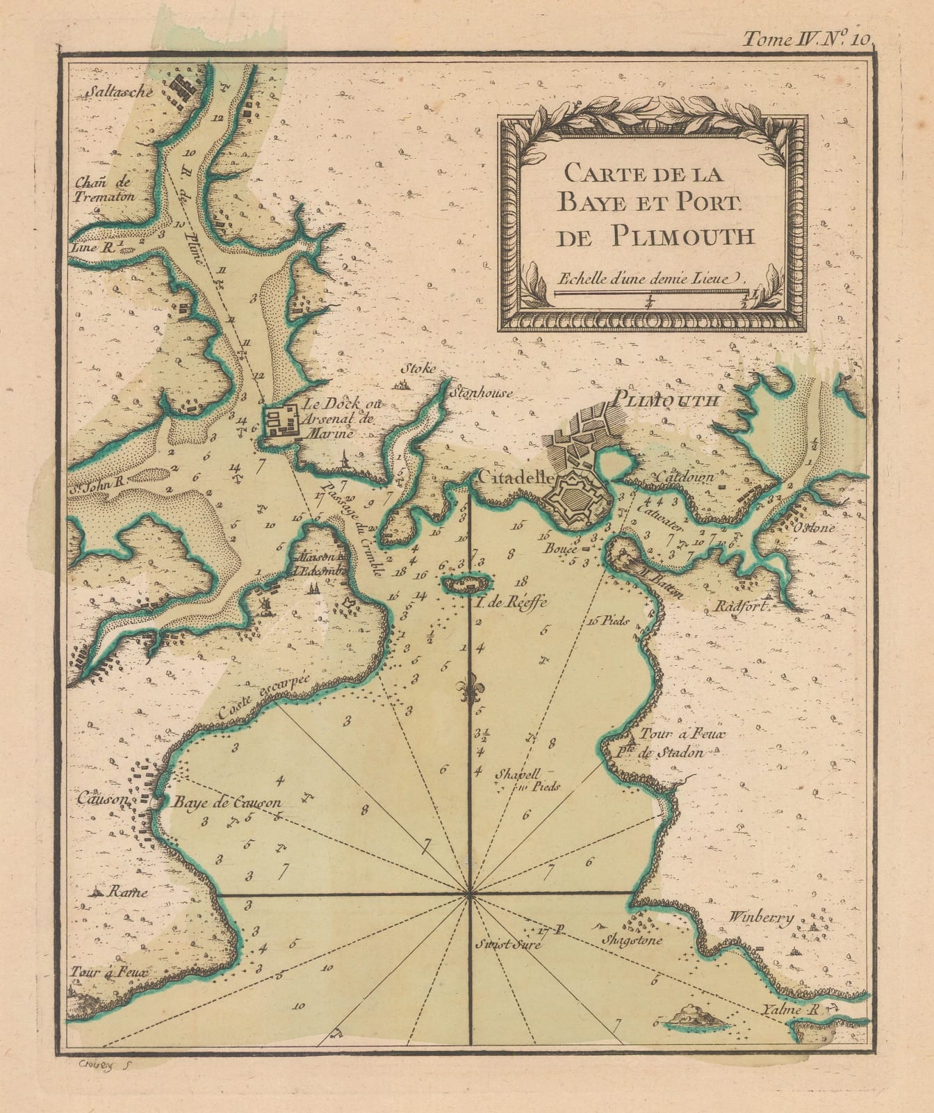 Jacques-Nicolas Bellin, Plymouth & the Tamar, 1764
