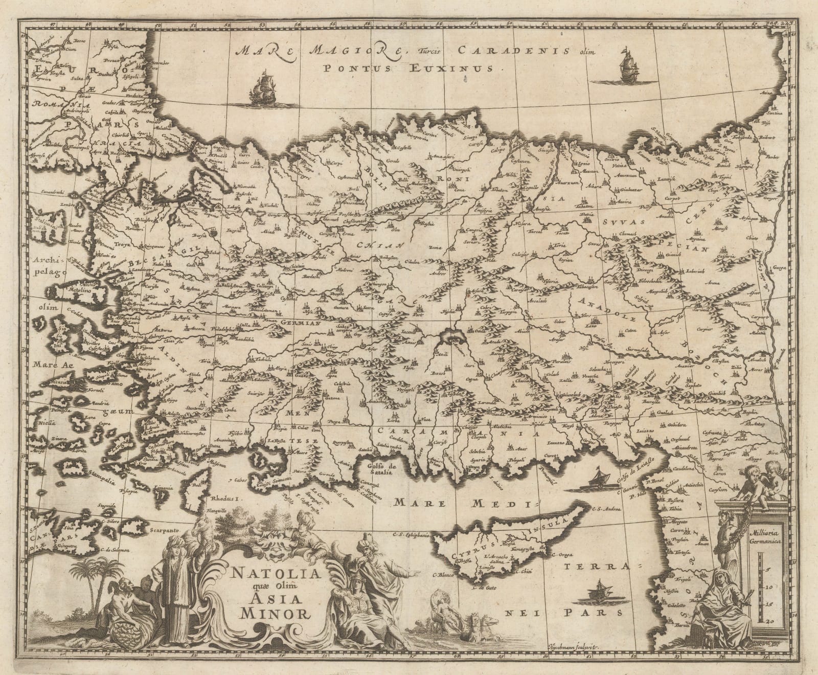 Olfert Dapper, Anatolia and Cyprus at the height of Ottoman rule, 1681
