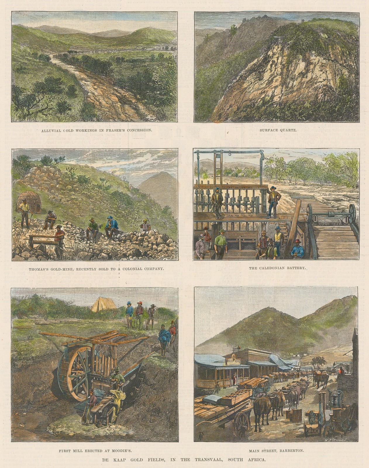 Illustrated London News (ILN), South Africa - Gold Mining, 1887