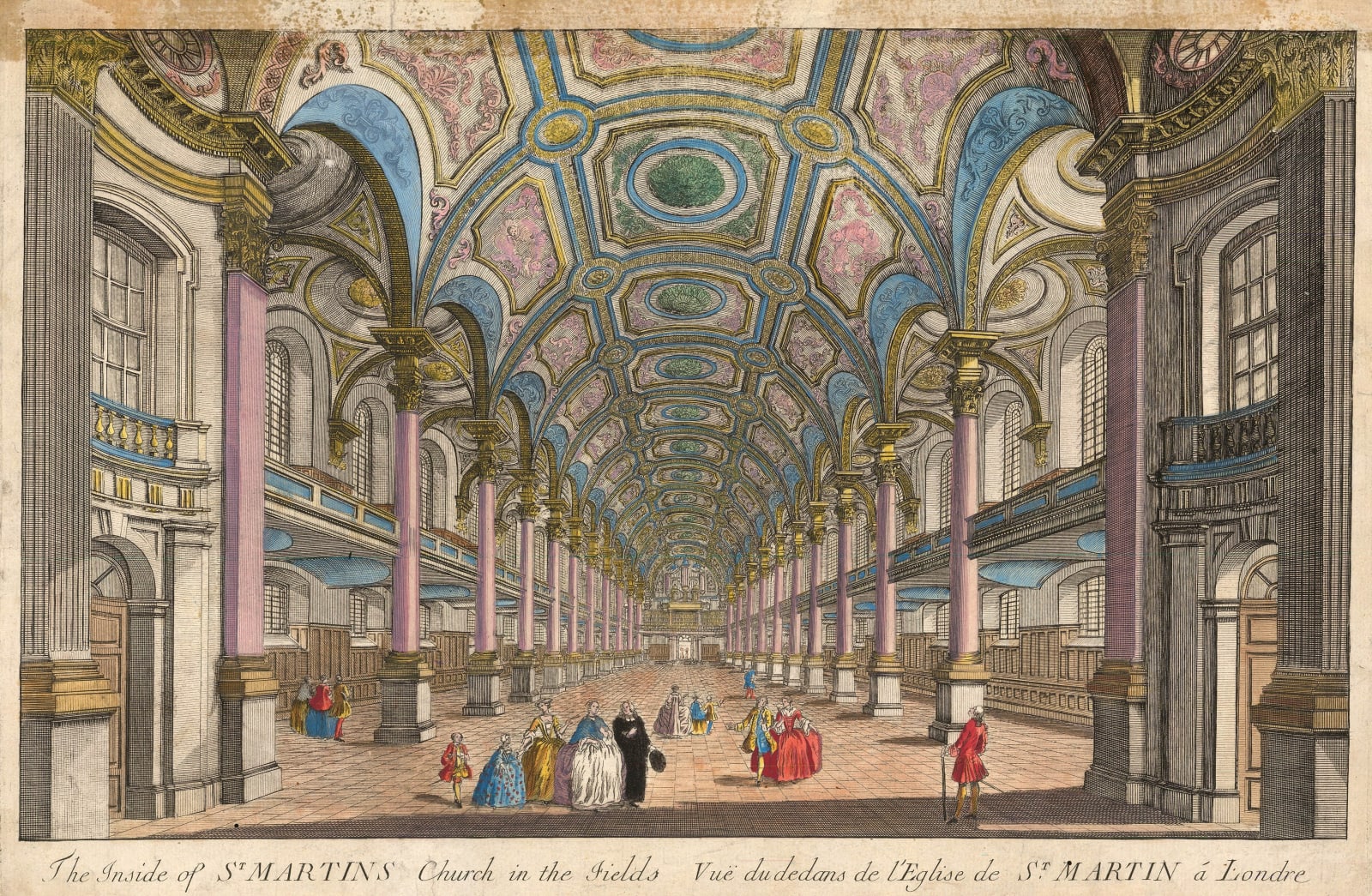 Vue D'Optique, London - St. Martin-in-the-Fields, 1760 c.