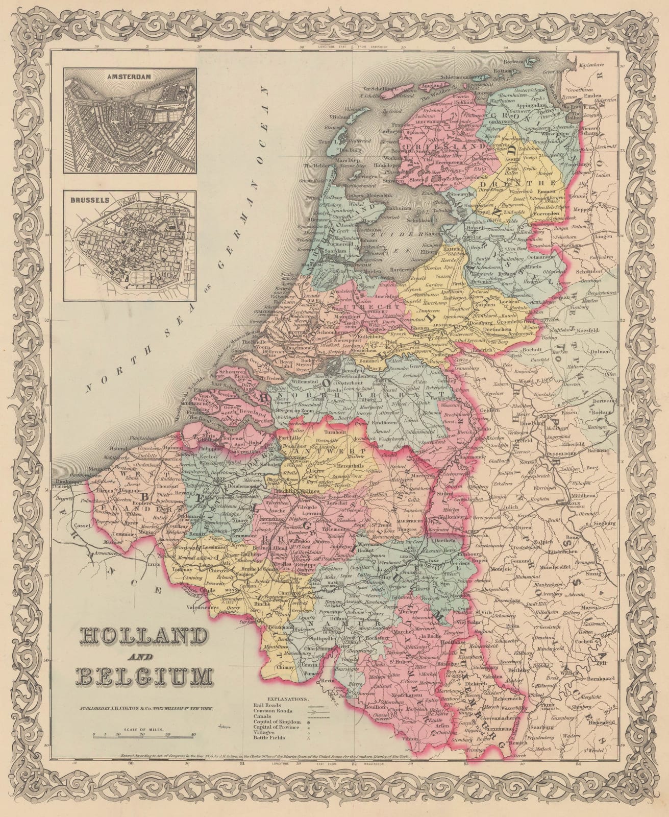 George Woolworth Colton, Netherlands, Belgium and Luxembourg, 1855