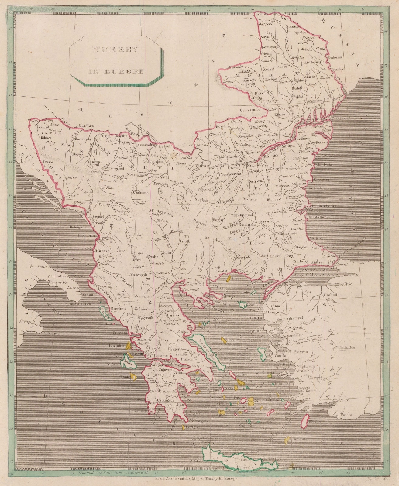 Morse and Andrews, Greece, Bosnia, Serbia and Bulgaria, 1805