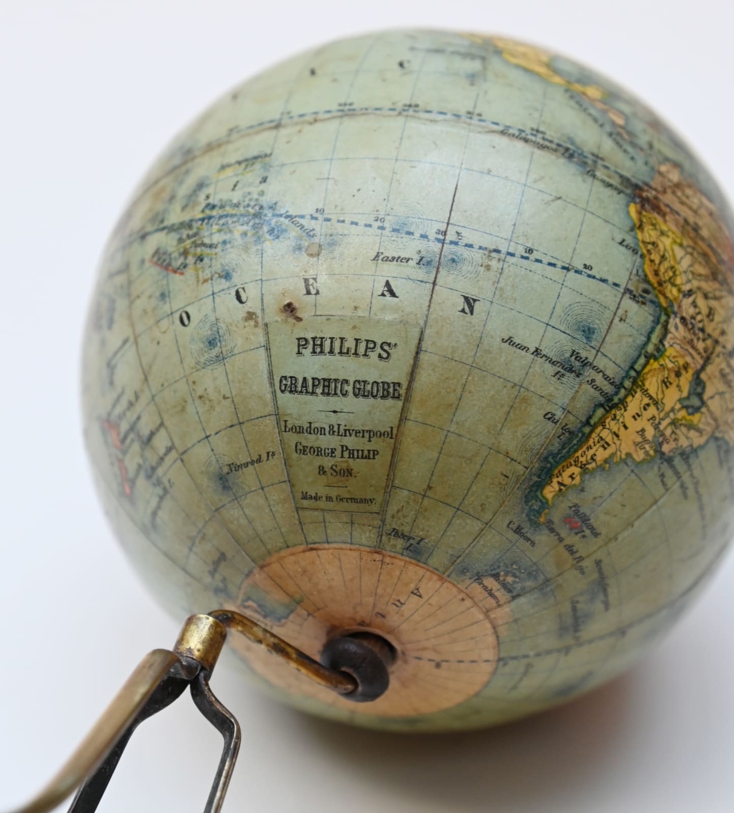 George Philip & Son Ltd., 4-Inch Philips' Graphic Globe, 1890 (c.)